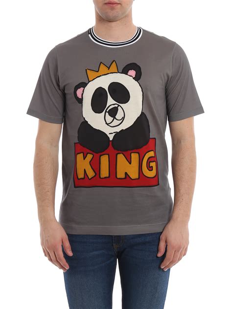 dolce gabbana panda king t shirt